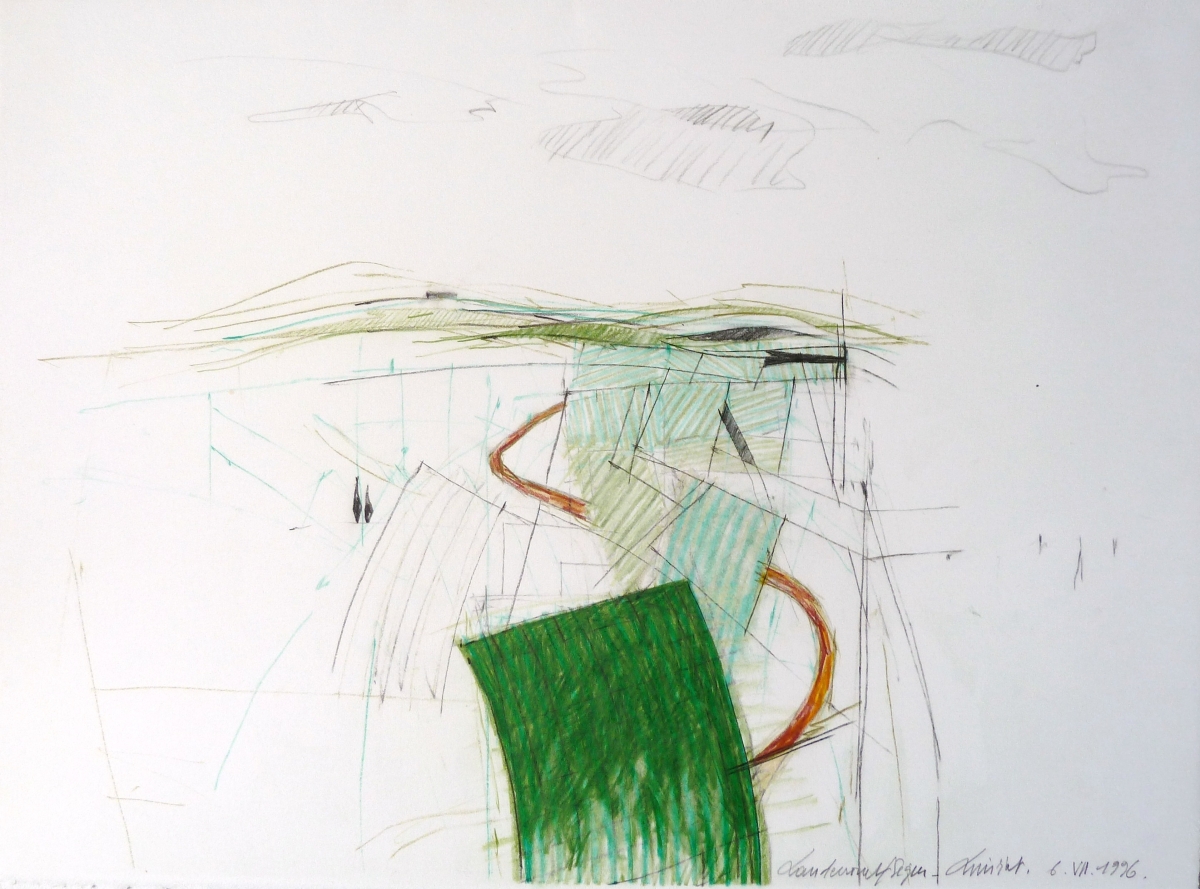 Landerrouet, 1996, Crayon sur papier, 28x38cm