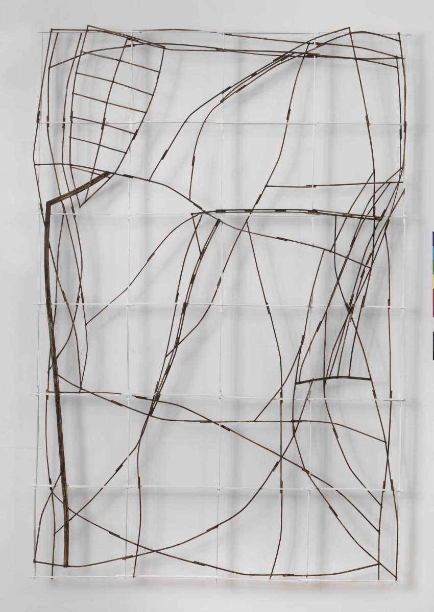 Coordonnées n°50, 2008, Bois peint, 150x100cm