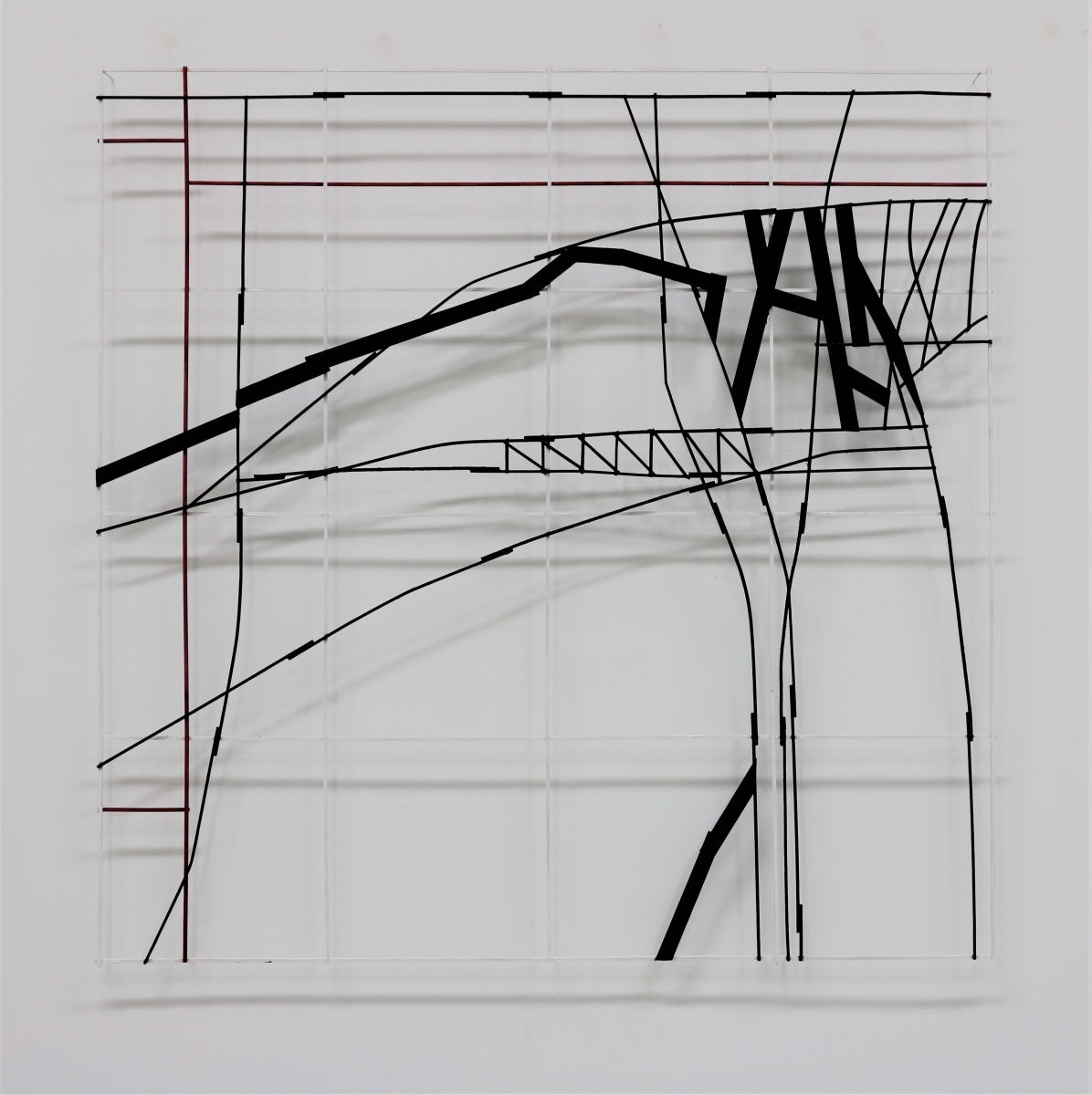 Avrador, 2019, Bois peint, 100x100cm