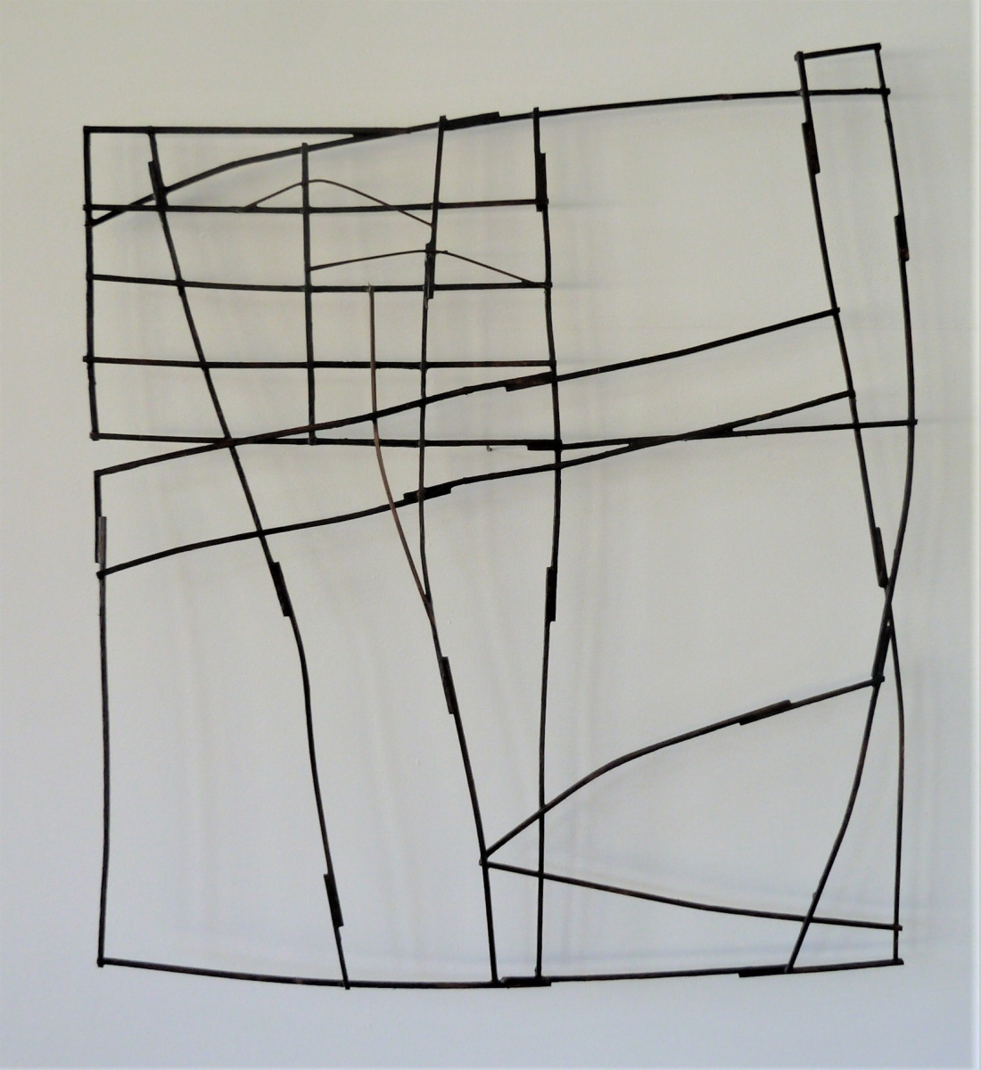Figure Libre n°13, 2015, Bois peint, 50x50cm